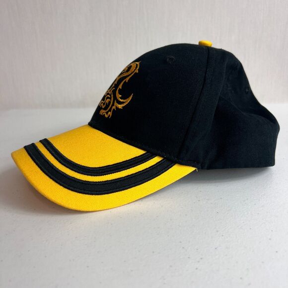 Harry Potter Embroidered Emblem Hufflepuff Black Yellow Adult Hat Cap - Picture 3 of 6